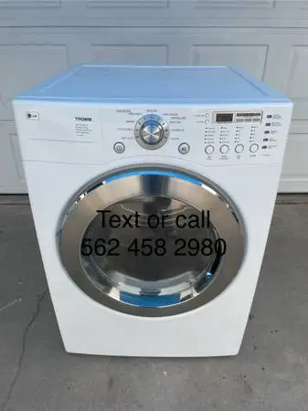 White lg gas dryer
