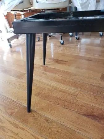 Vintage MCM metal TV stand for 1950s RCA Victor Television $125