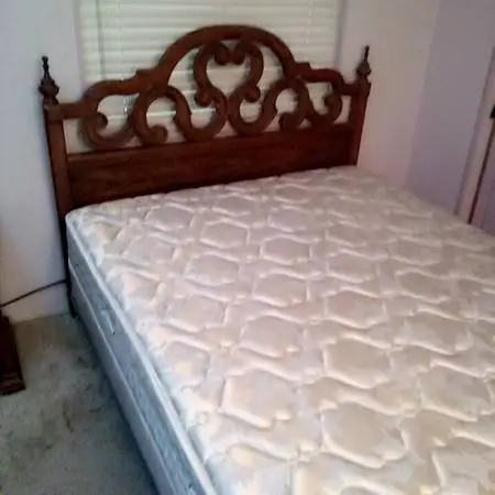 Queen bed with headboard