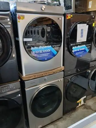 Samsung used bespoke smart steam washer new gas dryer