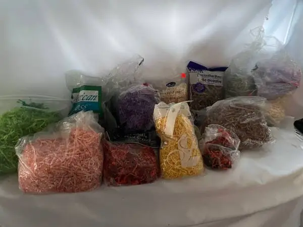 Colorful Easter Grass, Straw or Crinkle Paper
