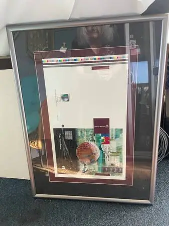 Very Nice Professional Frame, Matted With Glass - 21 1/2 x 30