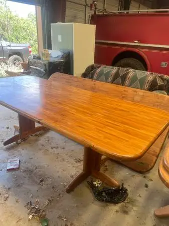 Butcher block style tables 96 x 42
