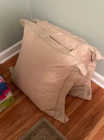 Two New Unused High Quality Throw Pillows For Bed