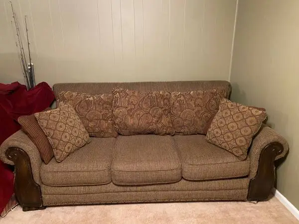 Couch. Very comfortable with extra cushion