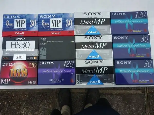 Video 8 tapes