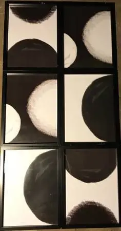 Modern Abstract Print Artwork (x6 Framed)
