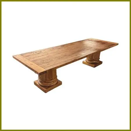 Restoration Hardware Double Pedestal Extension Table. Estimate Price: