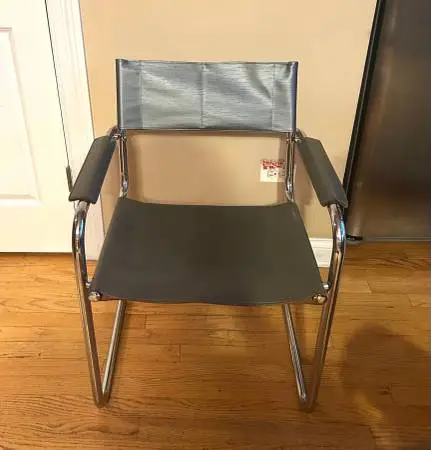 Italian Cantilever leather chair