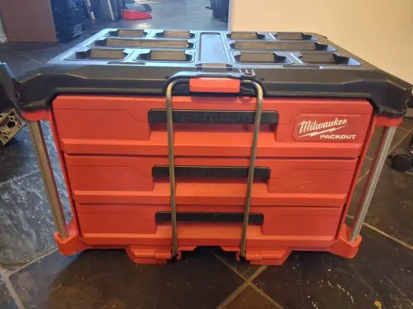 ⭐️MILWAUKE PACKOUT 3-DRAWER TOOL BOX METAL LOCKING BAR⭐️