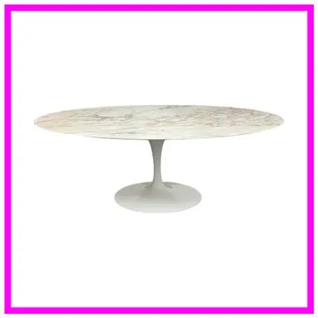 Eero Saarinen For Knoll 50th Anniversary Oval Marble Tulip Dining Tabl
