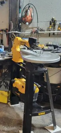 Dewalt 20 Scroll saw with stand basically new