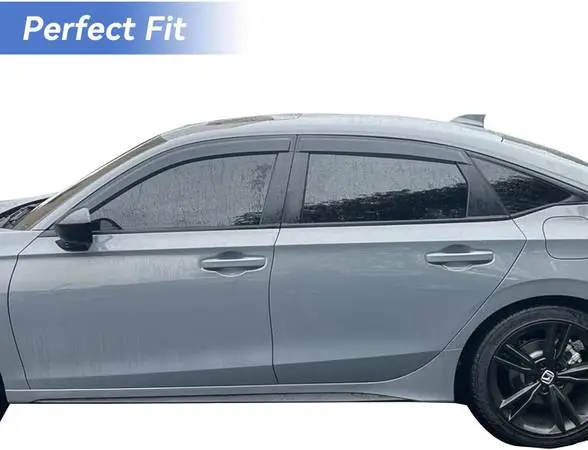 Window Visors Rain Guards for 2022 2023 2024 2025 2026 Honda Civic, Ou