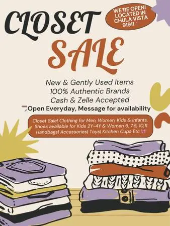 YARD SALE 🎉 Sun-Wed! Clothing, Shoes, Toys, Accessories Etc🛍️✨