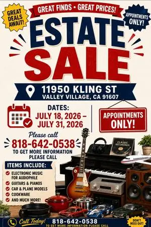 Estate sale in apartment