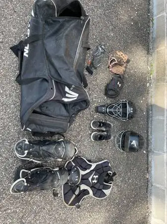 Catchers gear baseball