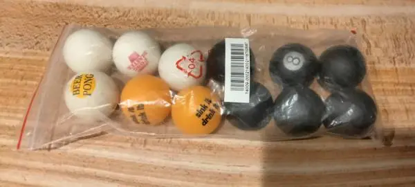 3 Sets of 6 Ping Pong Balls