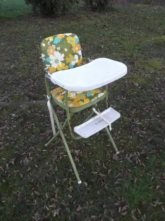 60s Kids Metal High Chair