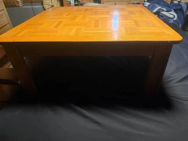 Solid wood coffee table