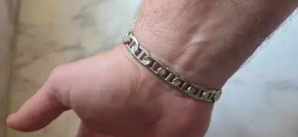 925 Silver Mariner 9 8mm Link Chain Bracelet