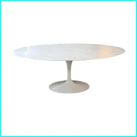 Knoll Saarinen Dining Table, Carrera Marble