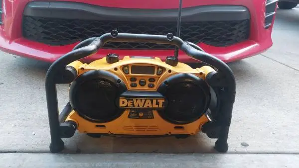 DeWalt boom box and charger