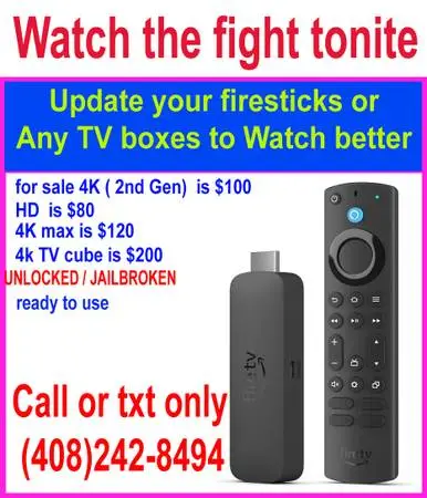 amazon firestick . fire stick fire tv cube for sale/ cut cords save $