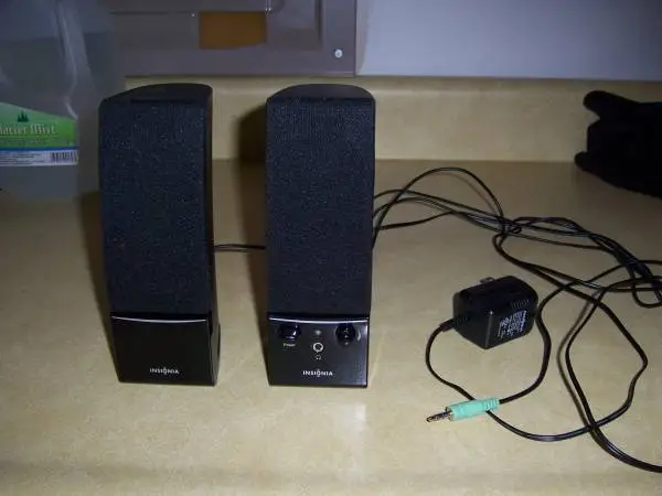 pair of computer speakers-insignia brand