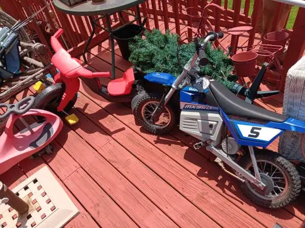 Razor MX350 Dirt Rocket & Red Fisher Price Big Wheel