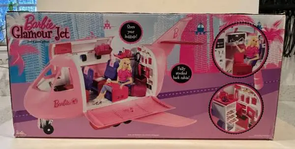 1999 Mattel BARBIE Glamour Jet - Accessories Included