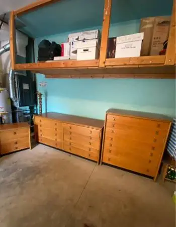 3 Piece Mid Century Modern Paul Frankl Dresser Set