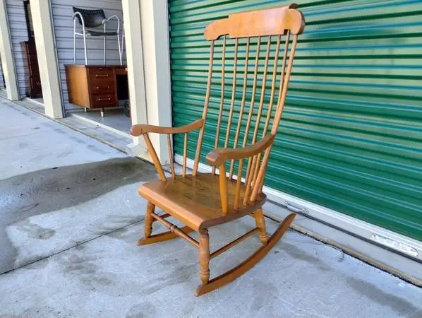 Vintage 1950s/1960s S. Bent & Bros Rock Maple Rocking Chair - NICE!