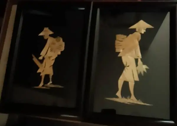 Bamboo Art Asian Straw Figures