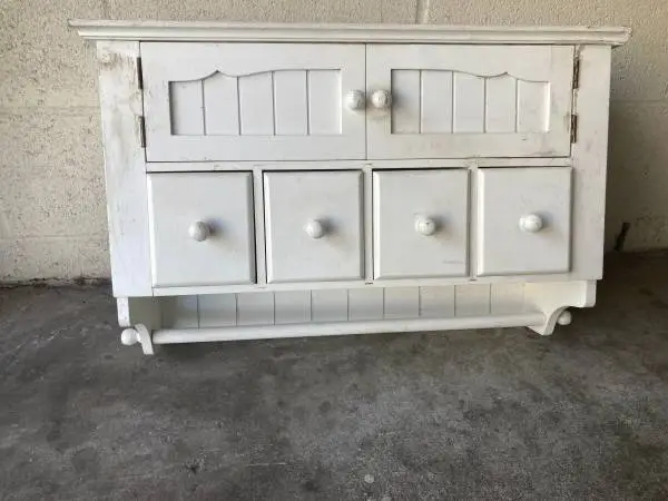 Used white cabinet