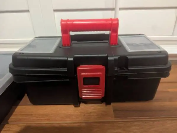 New tool box & 2 new XL tool box storage trays &1 lightly used toolbox