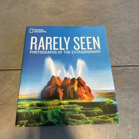 National Geographic Rarely Seen Hardcover Book- 9.5X1.5X11.5