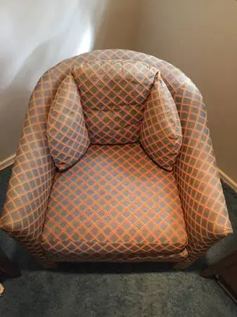 Vintage Barrel Back Mid Century Modern Club Chair