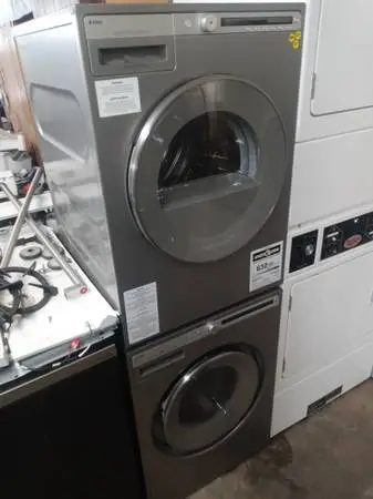 ★Asko 24 gray stackable front load washer and dryer set
