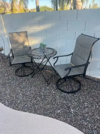 High quality 3 piece bistro patio dining set