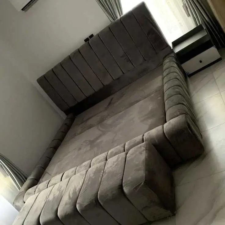 Vertical Channel Tufted Upholstered Bed