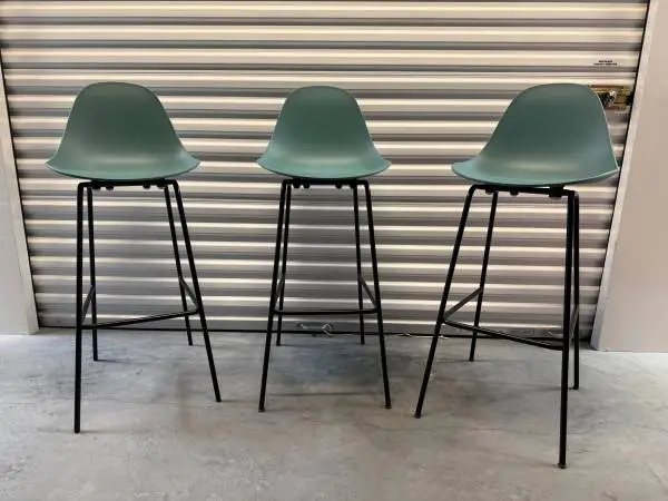 Set of (3) TOOU Teal Bar Stools by Simone Viola - $100 (NE Minneapolis