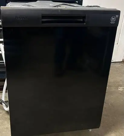 Almost New Black Hot Point Dishwasher 24” Width