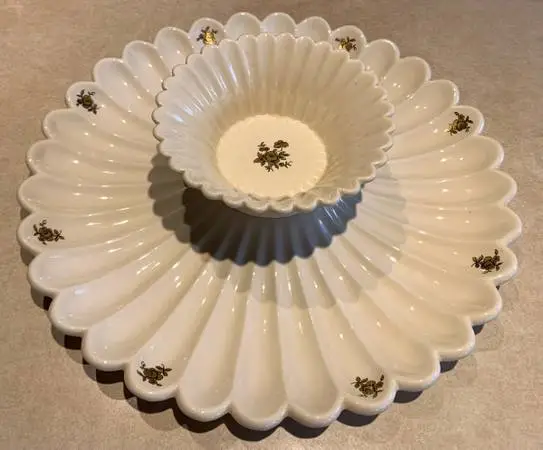 Unique 12 Ceramic Party Platter/2PC