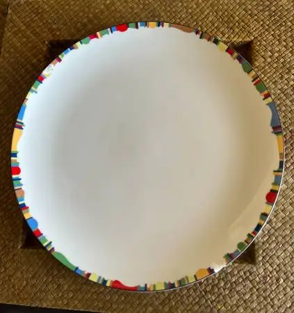 RARE: 2 Mikasa Color Crest LAL11 Dinner Plates 11 Hard to Find Rare