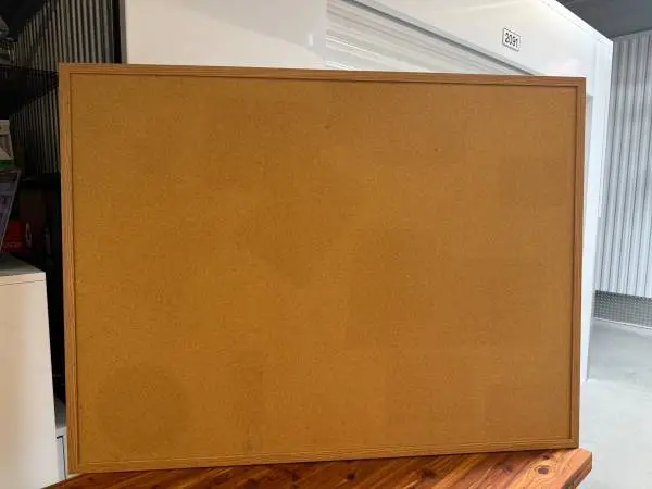 Foray 4-Foot Wood-Framed Cork Bulletin Board / Notice Board