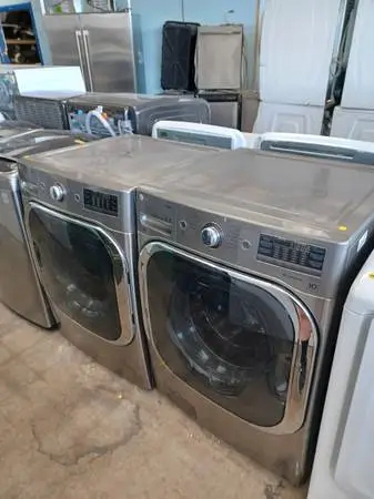 LG front load washer and electric dryer set