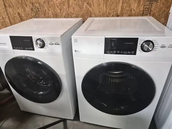 Stackable compact washer dryer set