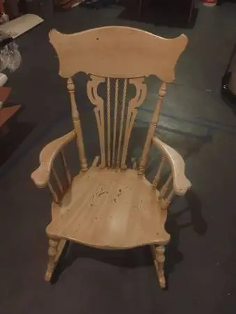 Wood rocking chair