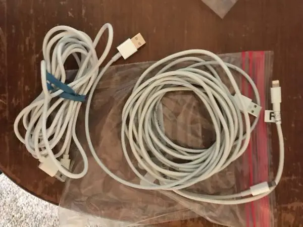 iphone charger and cable -HDMI -RG6 Coaxial cable - RCA