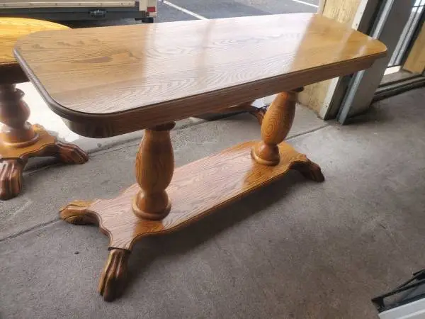 Oak sofa table